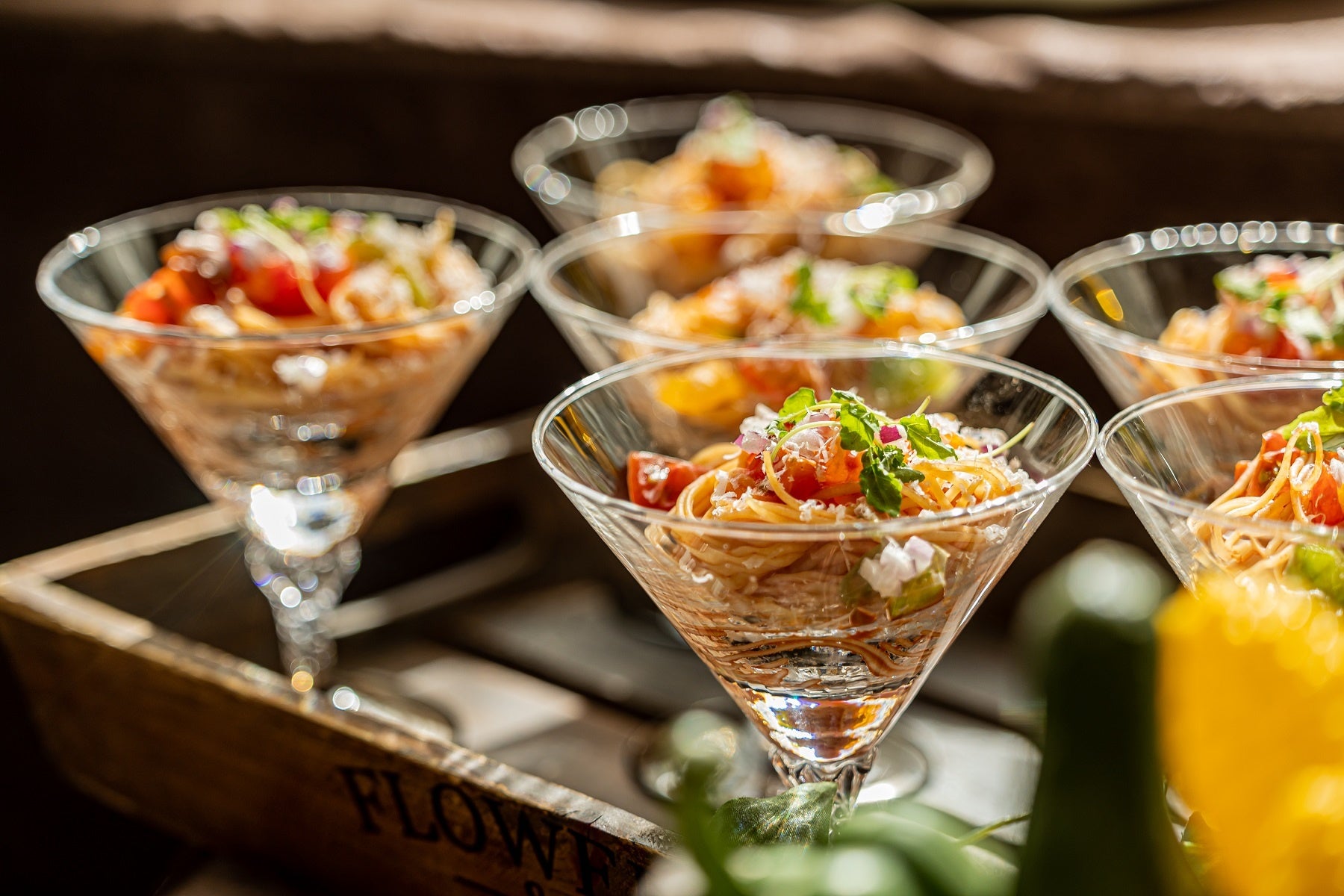 トマト尽くしの冷製スープパスタ