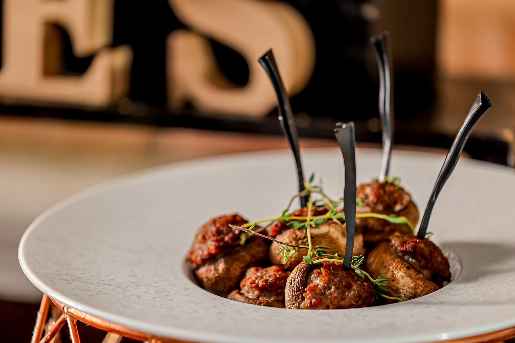 マッシュルームと牛ミンチのセゴビア風