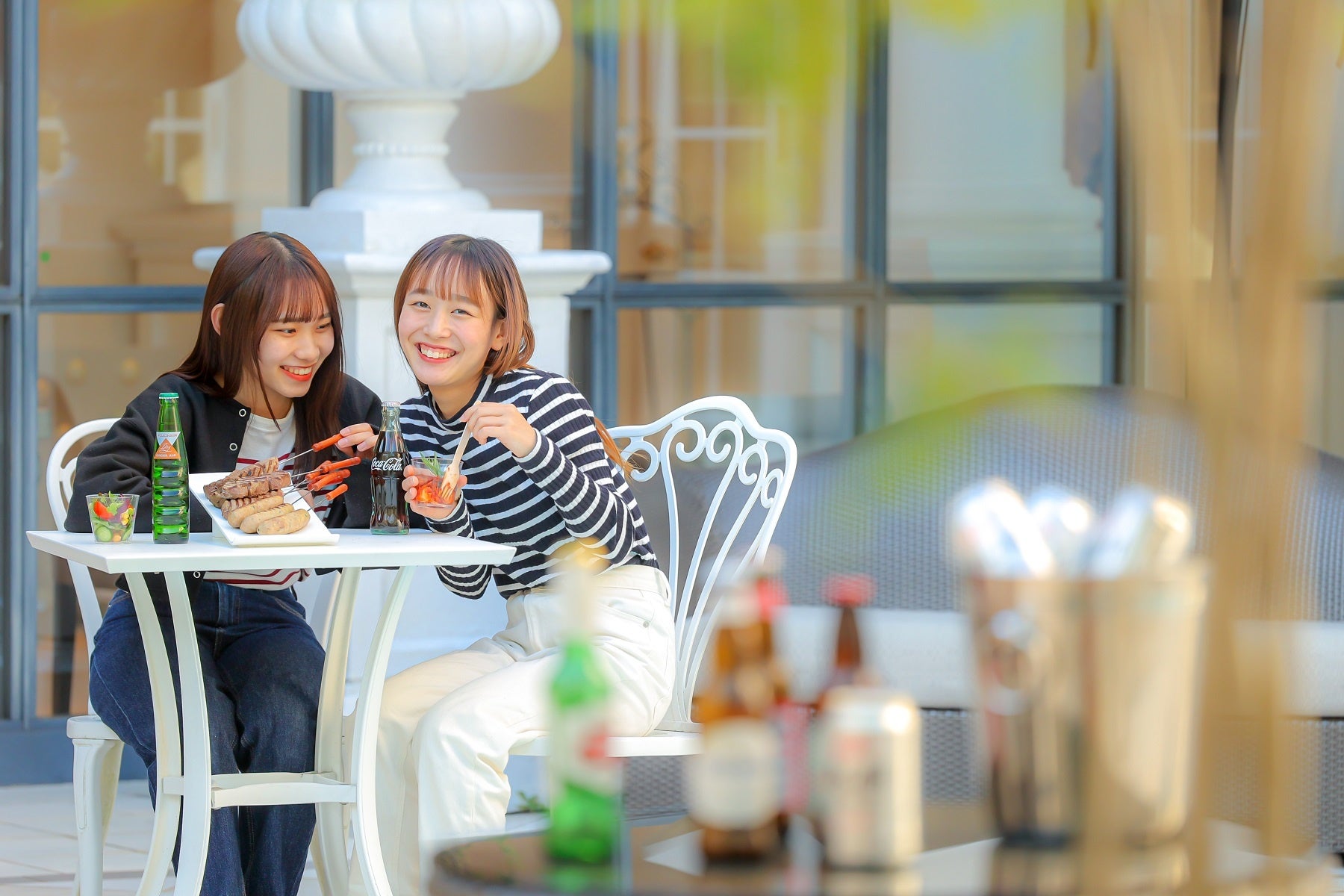 ガーデンで乾杯