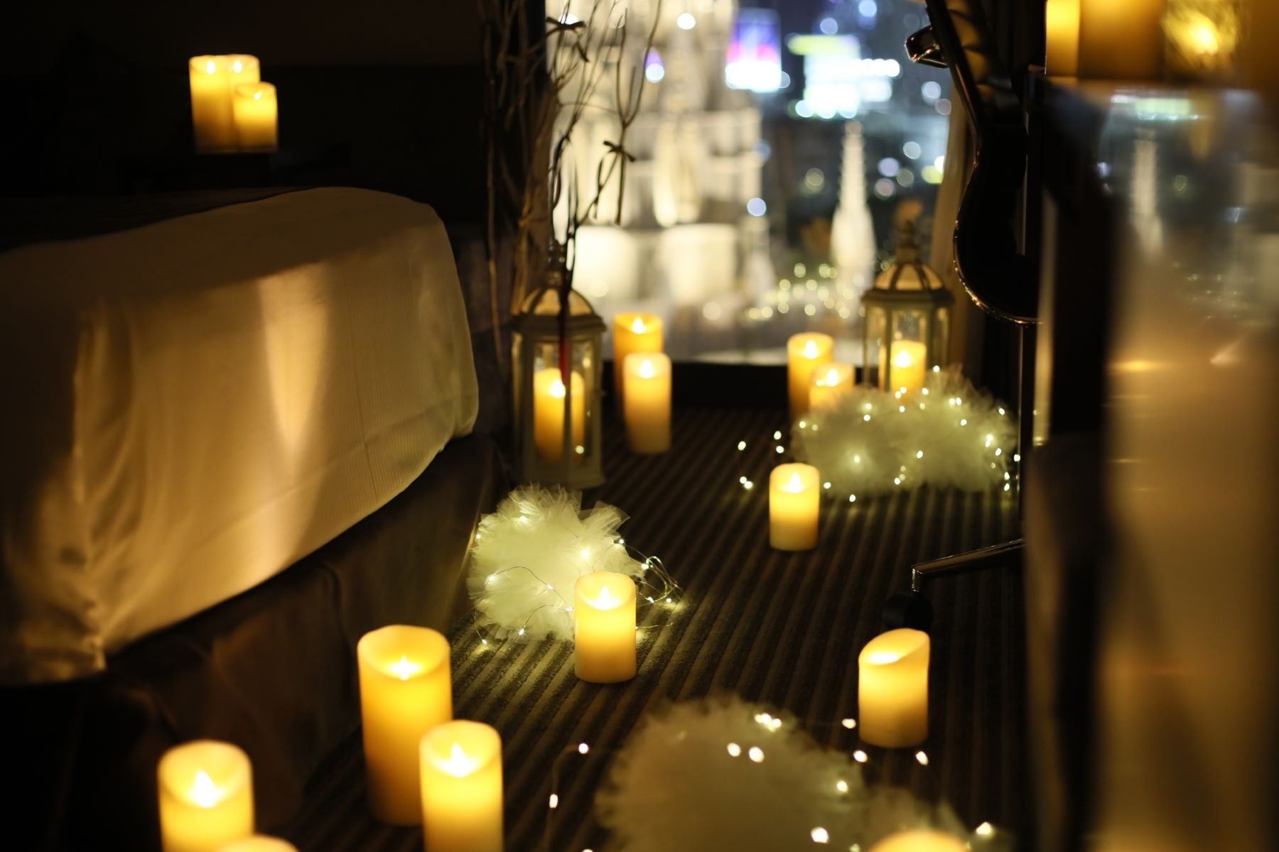 ▲キャンドル&イルミネーションライト　イメージ①