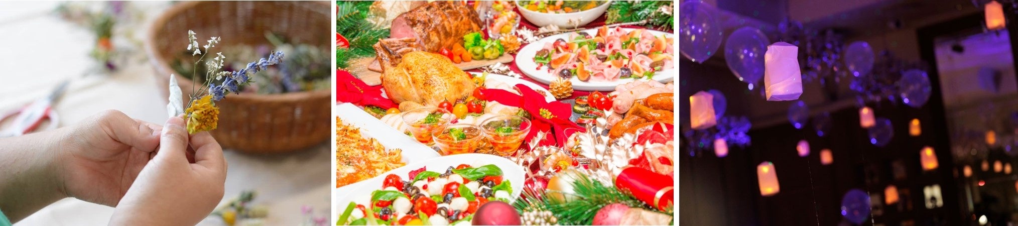 ワークショップ、クリスマスブッフェ、ランタンリリースなどイベント盛りだくさん