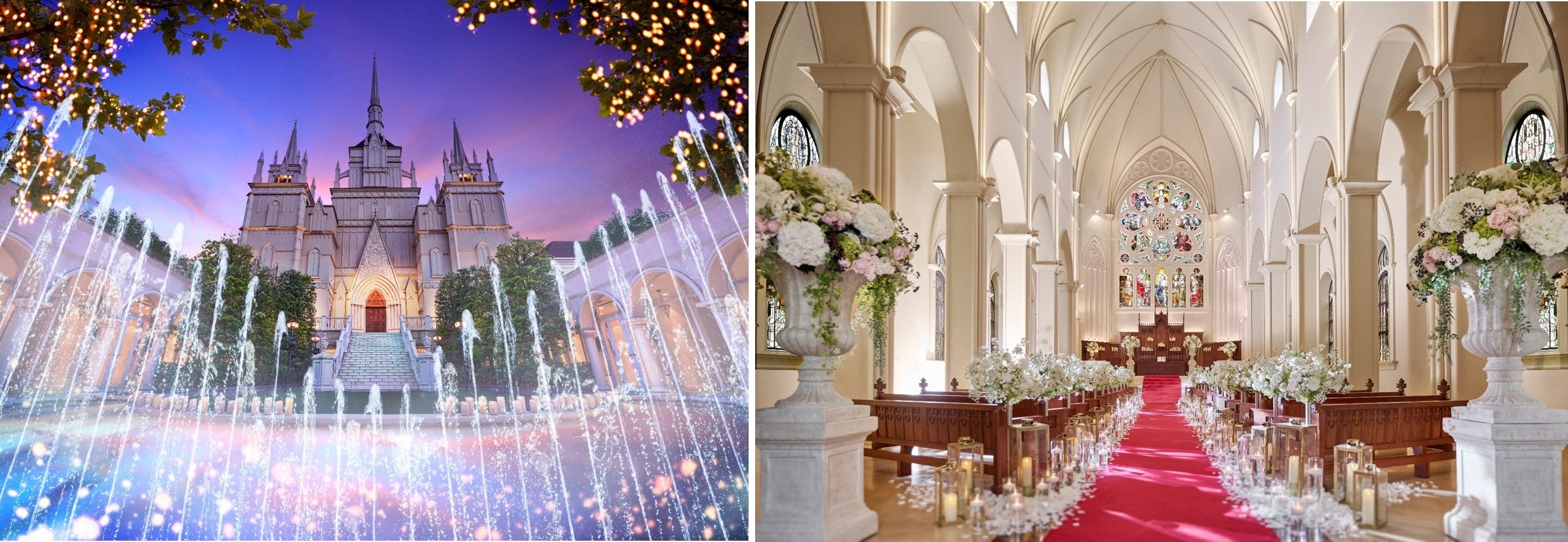 チャペルライトアップ＆クリスマスコンサートを行う大聖堂