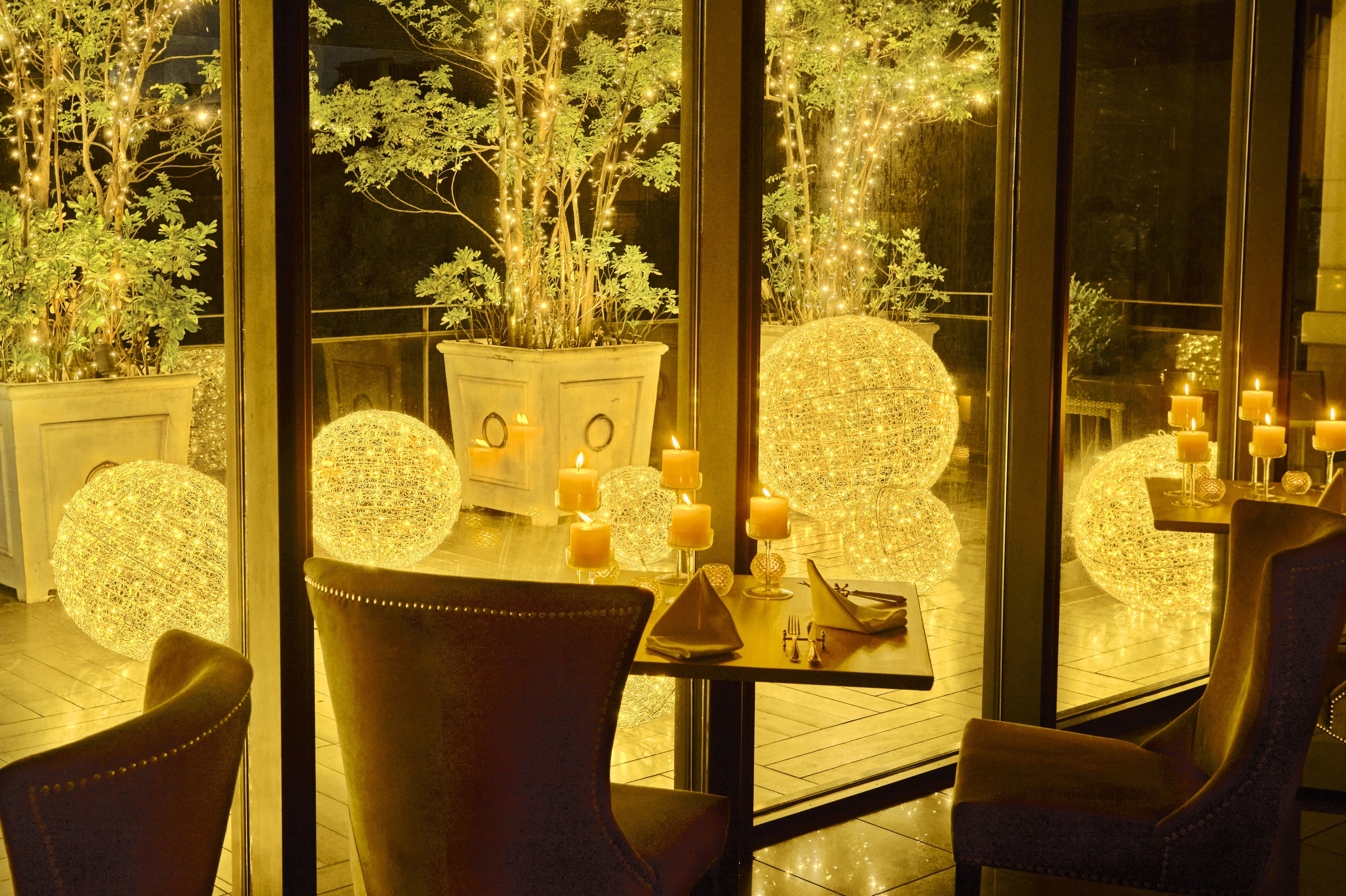 テラスイルミネーション（2月19日まで開催）