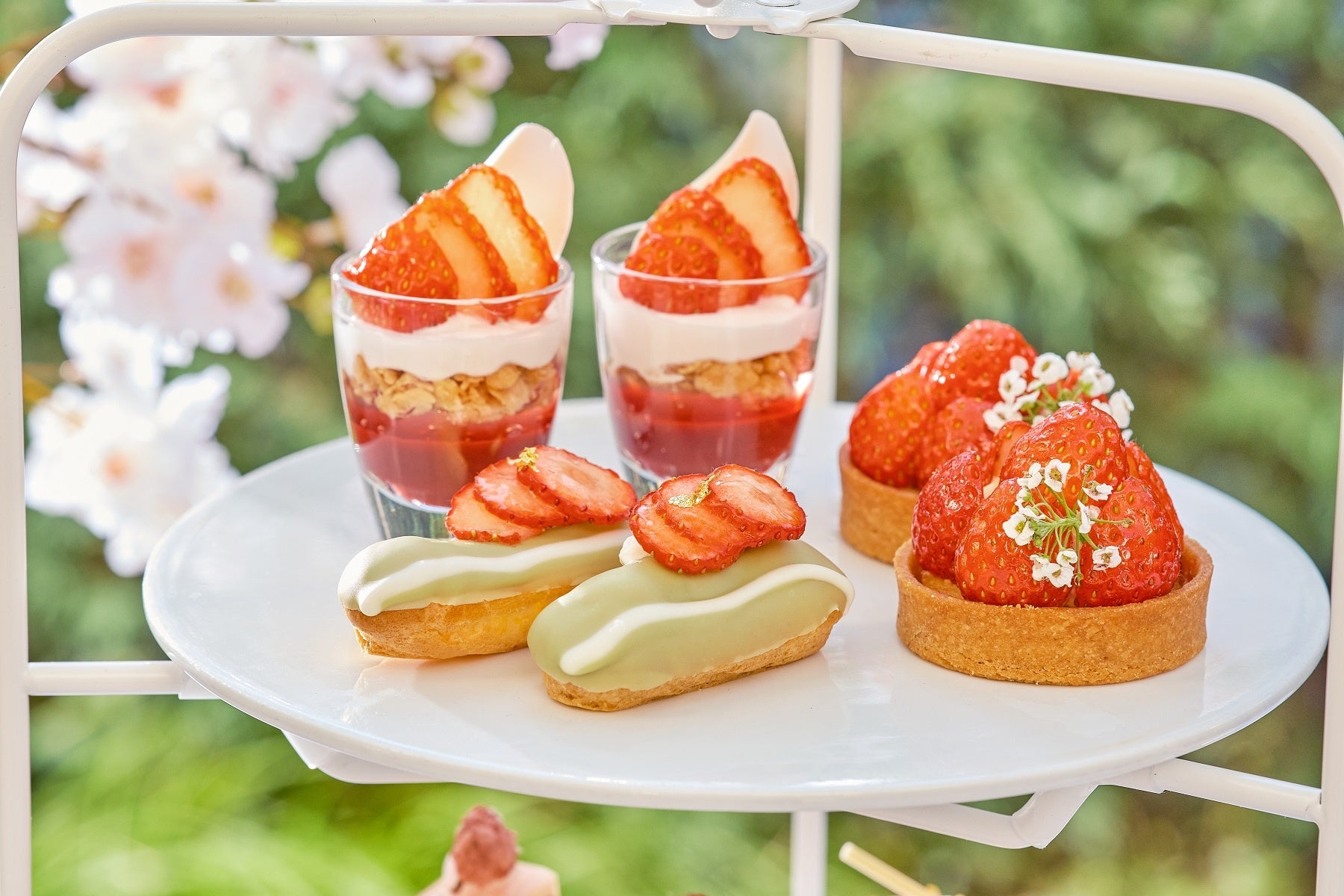 スタンド上段スイーツ