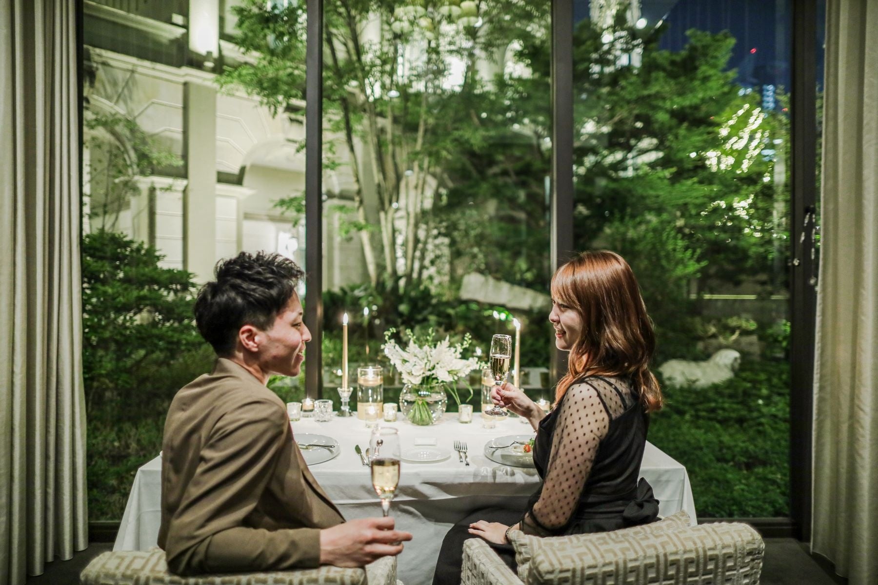 カーテン個室：記念日デート イメージ