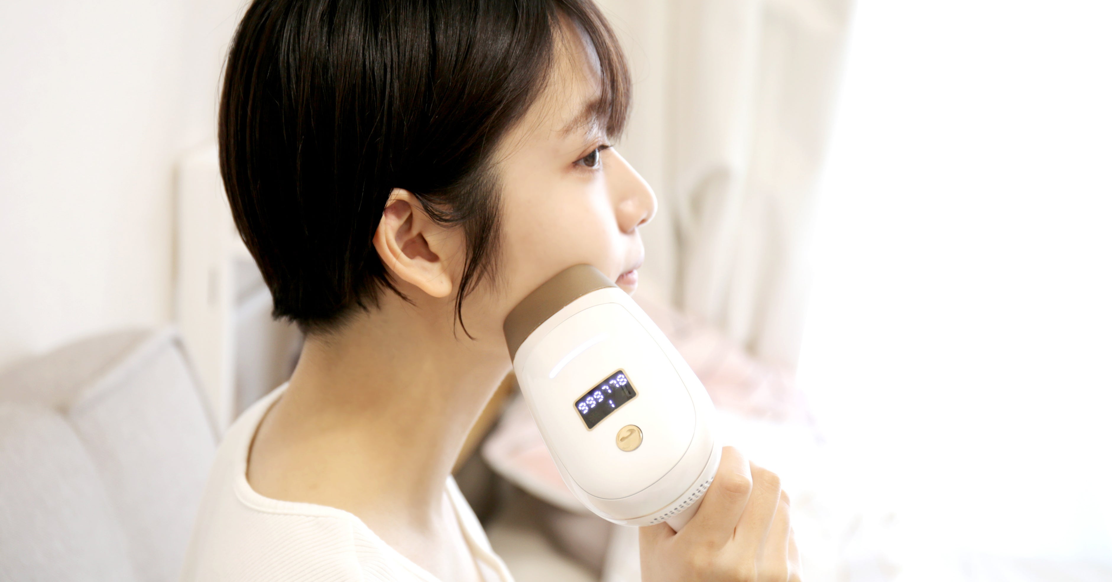 顔への照射 #ラヴィリスペール