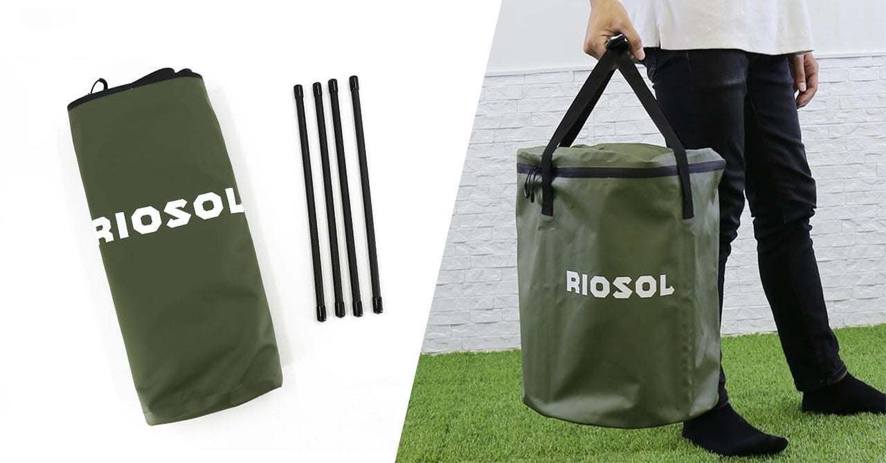 持ち運び #キャンピングソフトバケツ