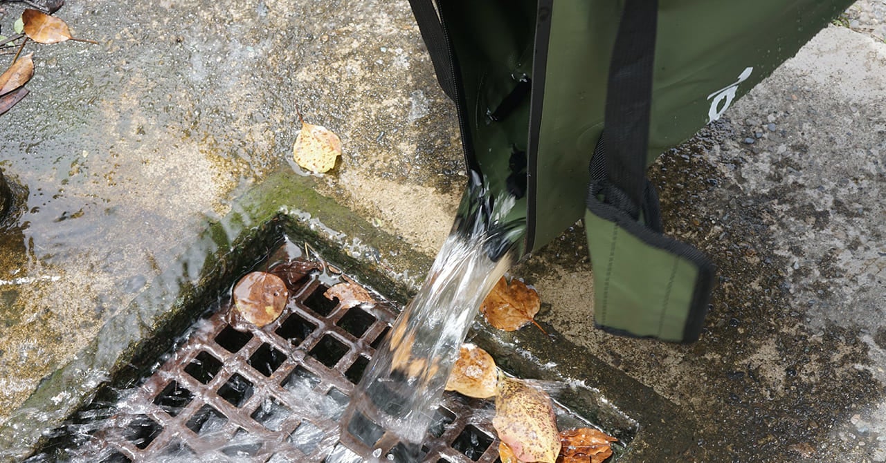 水 #キャンピングソフトバケツ