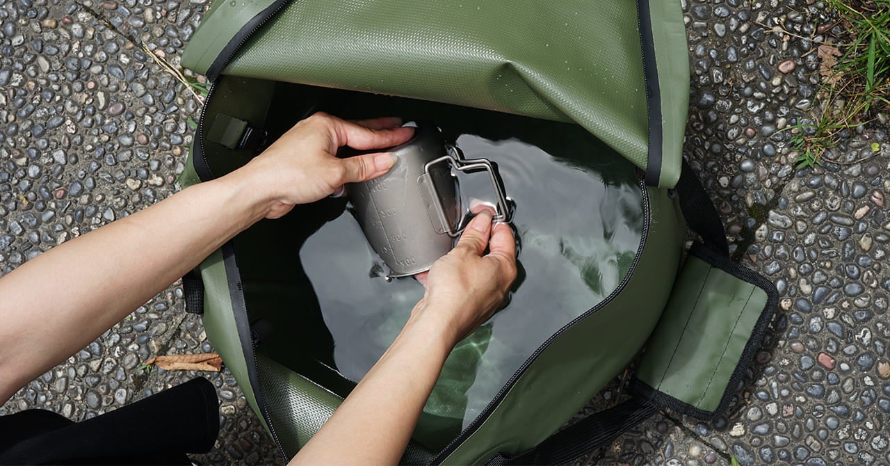 洗い物 #キャンピングソフトバケツ