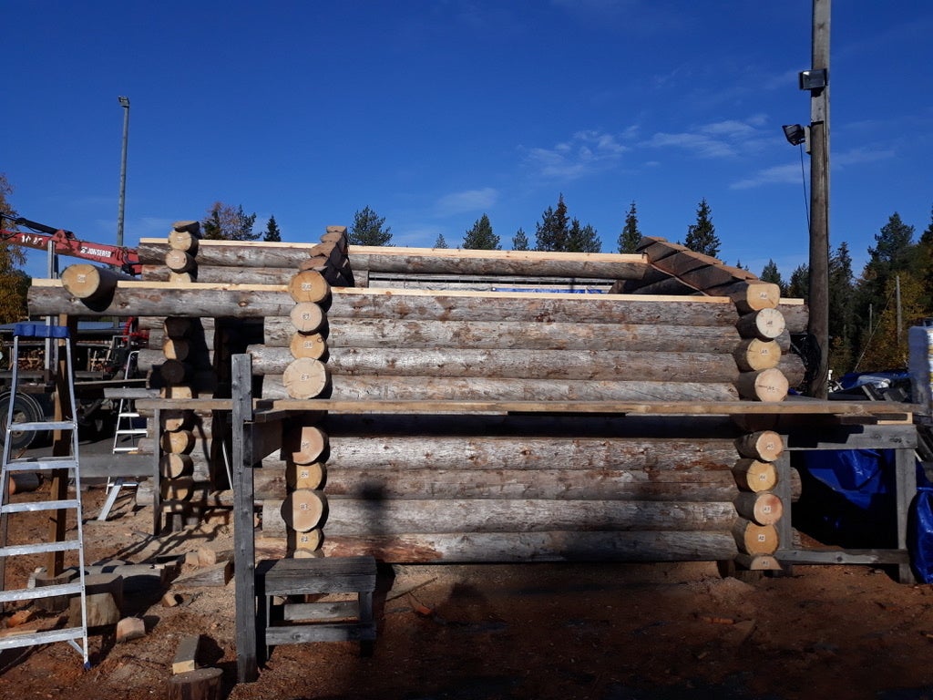 フィンランドにて仮組みしているケーロサウナ