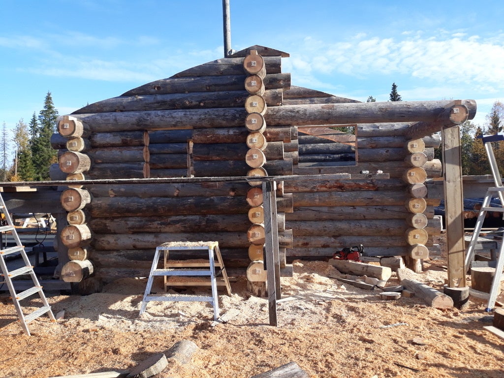 フィンランドにて仮組みしているケーロサウナ