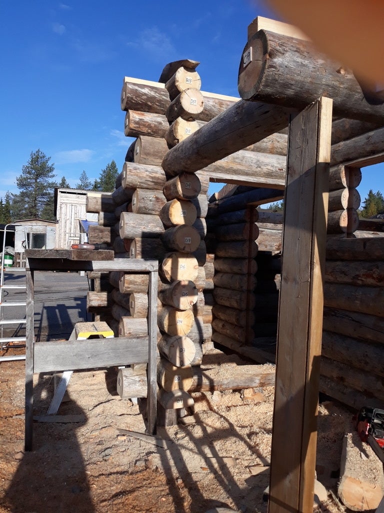 フィンランドにて仮組みしているケーロサウナ