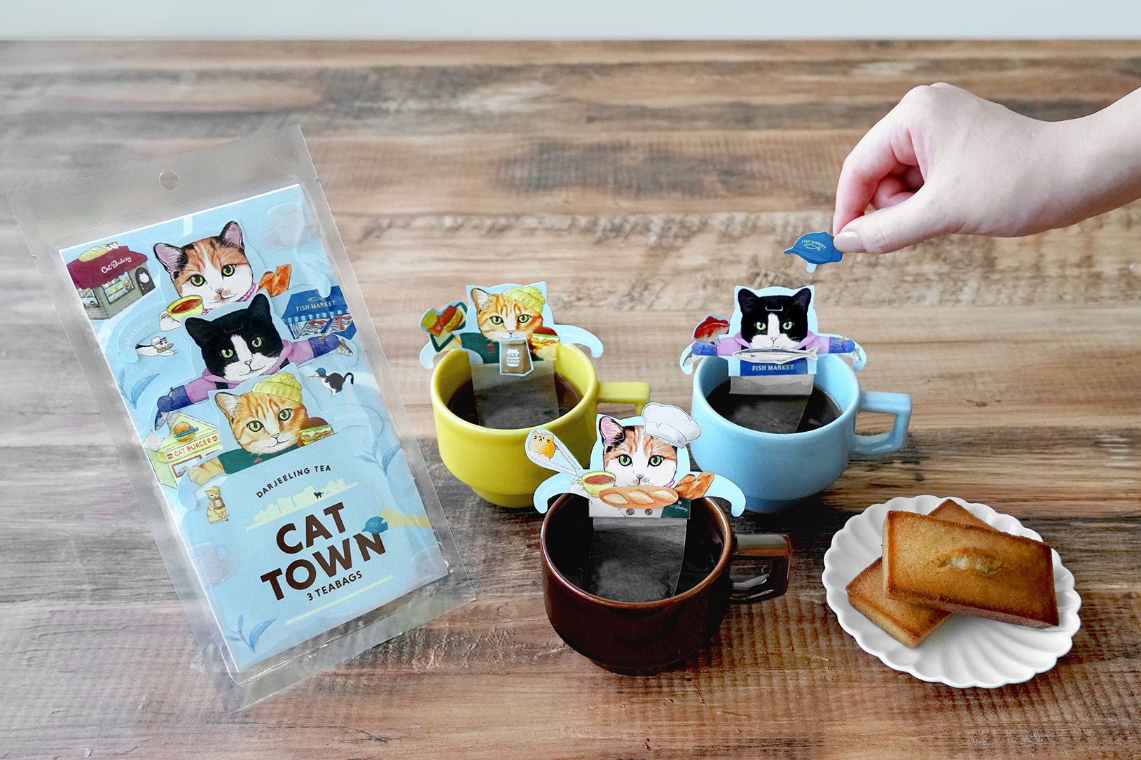 おうち時間が楽しくなるネコ お茶アイテム 着せ替えができるユニークなネコ型ティーバッグ 食べ物屋さんを営むネコ達の紅茶 キャットタウン 新発売 日本緑茶センター株式会社のプレスリリース おうち時間が楽しくなるネコ お茶アイテム 着せ替えができるユニークなネコ型ティーバッグ 食べ物屋さんを営むネコ達の紅茶 キャットタウン 新発売 日本緑茶センター株式会社のプレスリリース