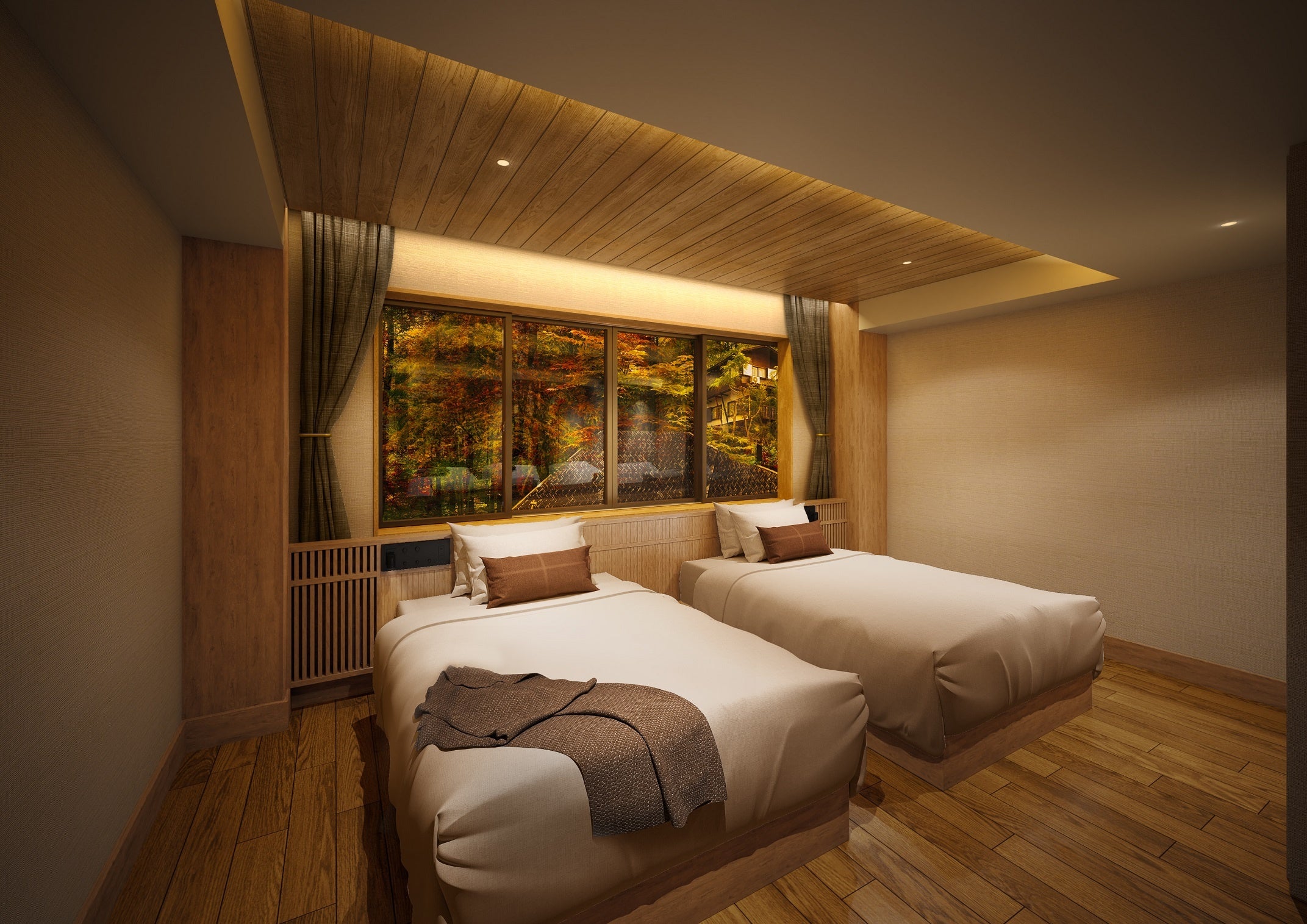 ▲ 広々としたベッドルーム／CG