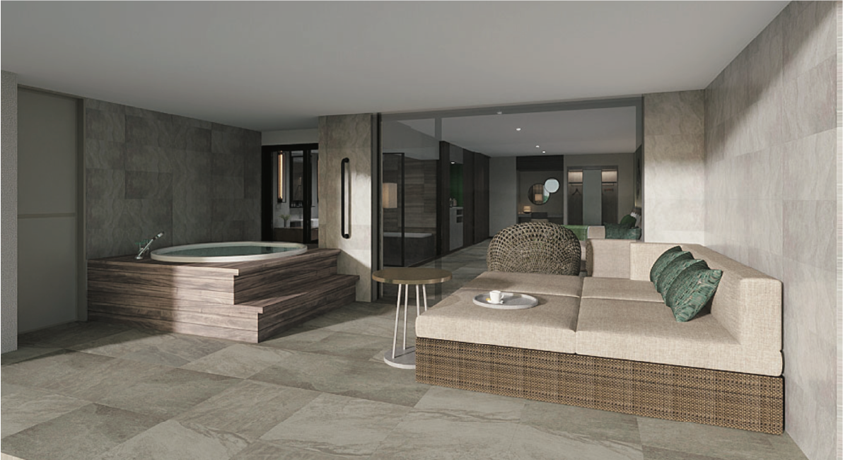 ▶︎バルコニー（CORNER OCEAN SUITE／PREMIUM OCEAN ROOM／OCEAN TERRACE ROOM ）