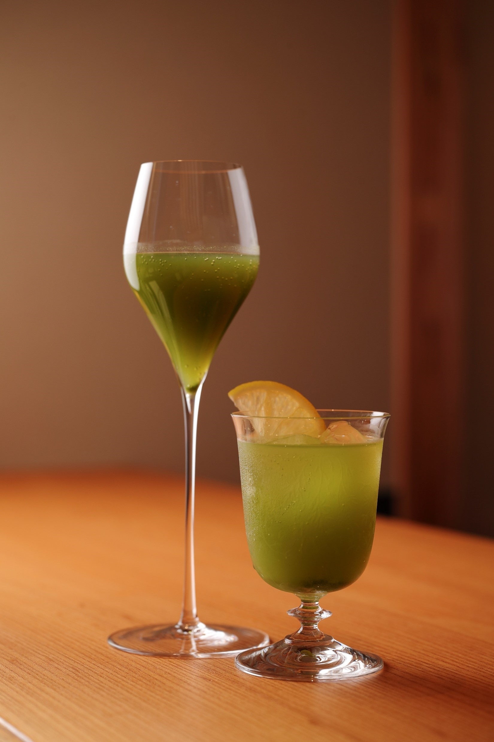 ▲(左)グリーンミモザ 　(右)グリーンスカッシュ