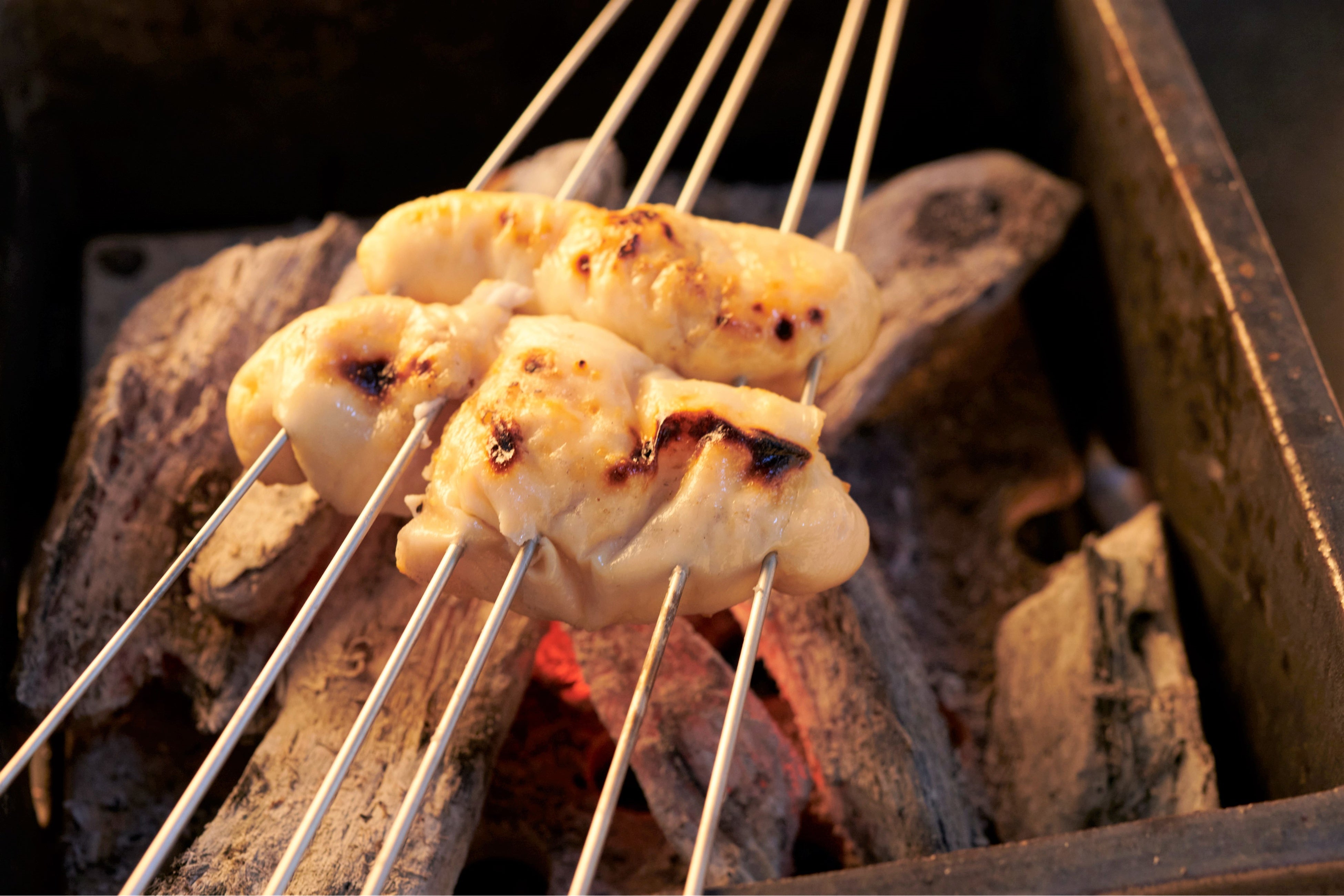 ▲白子炭火焼き