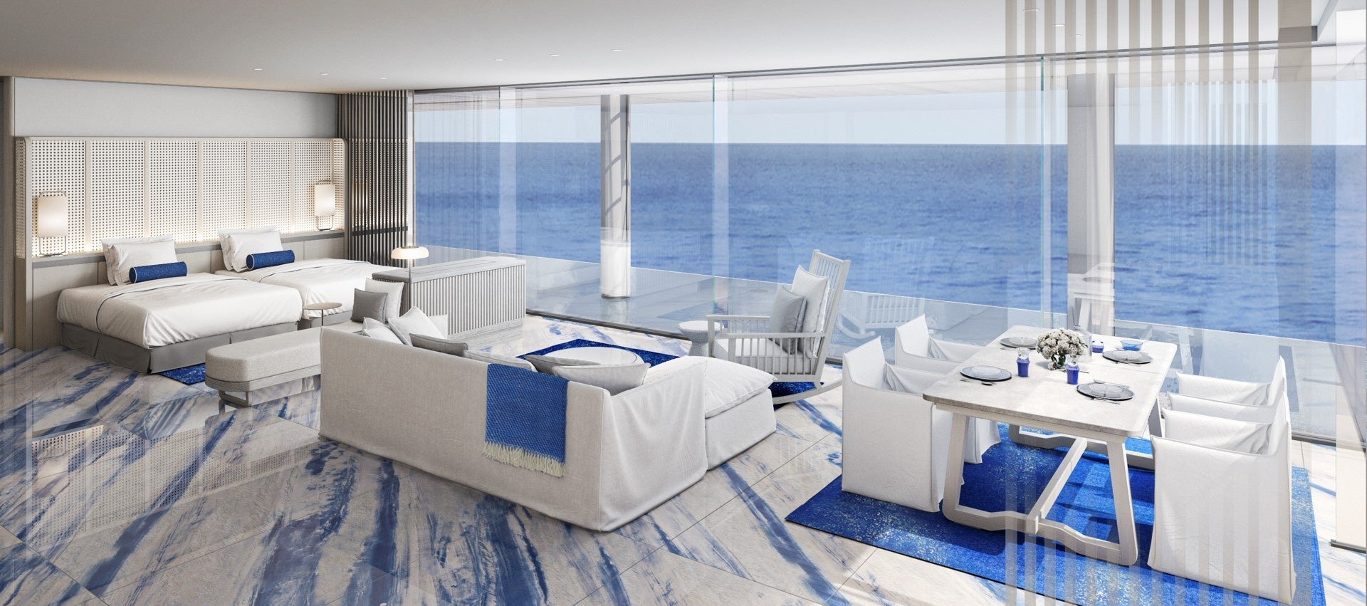 ▲ラグジュアリースイート「誠波(せいは)」(CG)