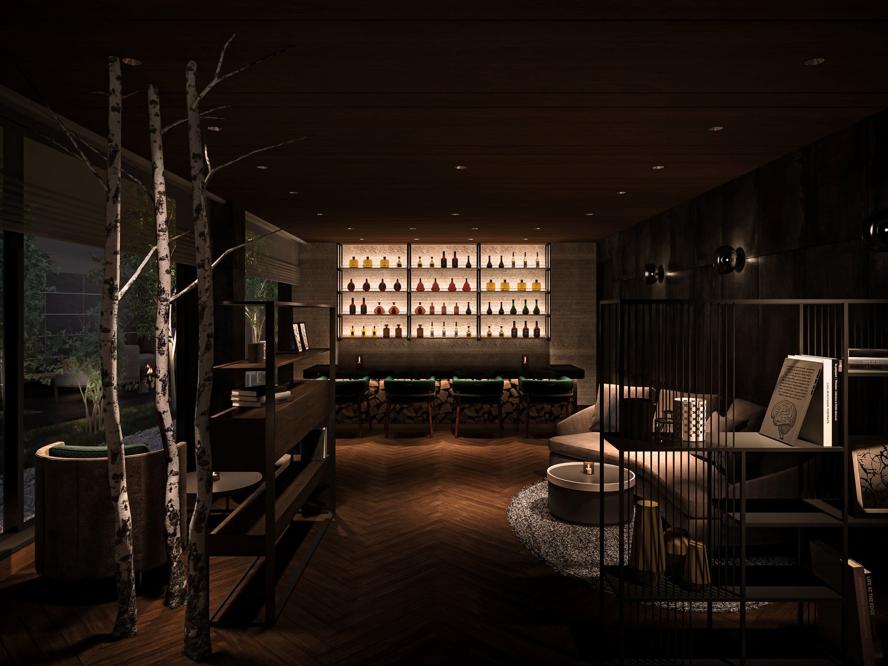 ▲ふふ 旧軽井沢 バーラウンジCG