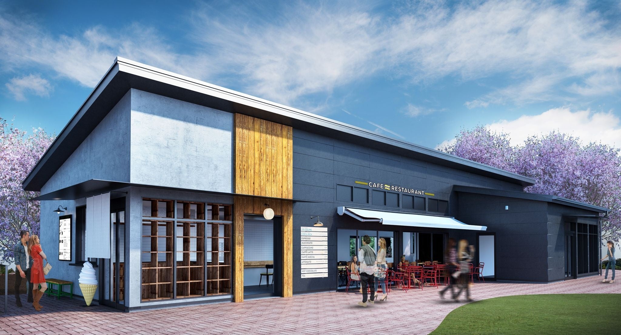 shibusawa hatれすとらん館 の完成イメージ