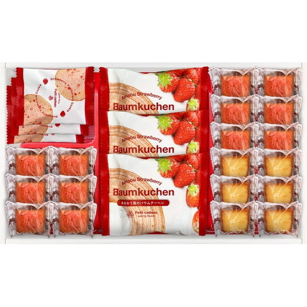 あまおう苺バウムクーヘン＆プチフィナンシェ ギフトボックス