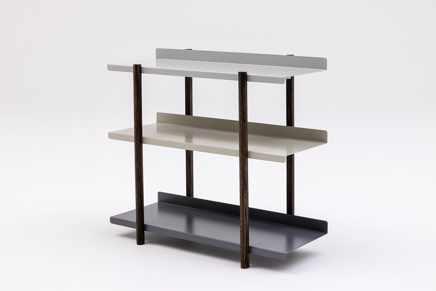 MARGE SHELF 3 OIL STAIN FINISH　LIGHT GREY, BEIGE, DARK GREY (LBD)