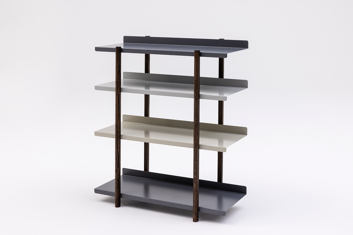 MARGE SHELF 4 OIL STAIN FINISH　LIGHT GREY, BEIGE, DARK GREY, DARK GREY (LBDD)