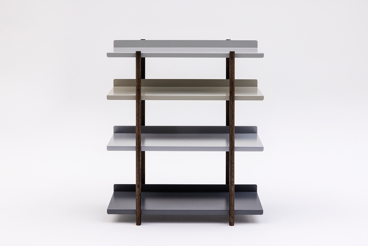 MARGE SHELF 4 OIL STAIN FINISH　LIGHT GREY, LIGHT GREY, BEIGE, DARK GREY (LLBD)