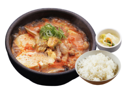 牛すじ肉スン豆腐定食