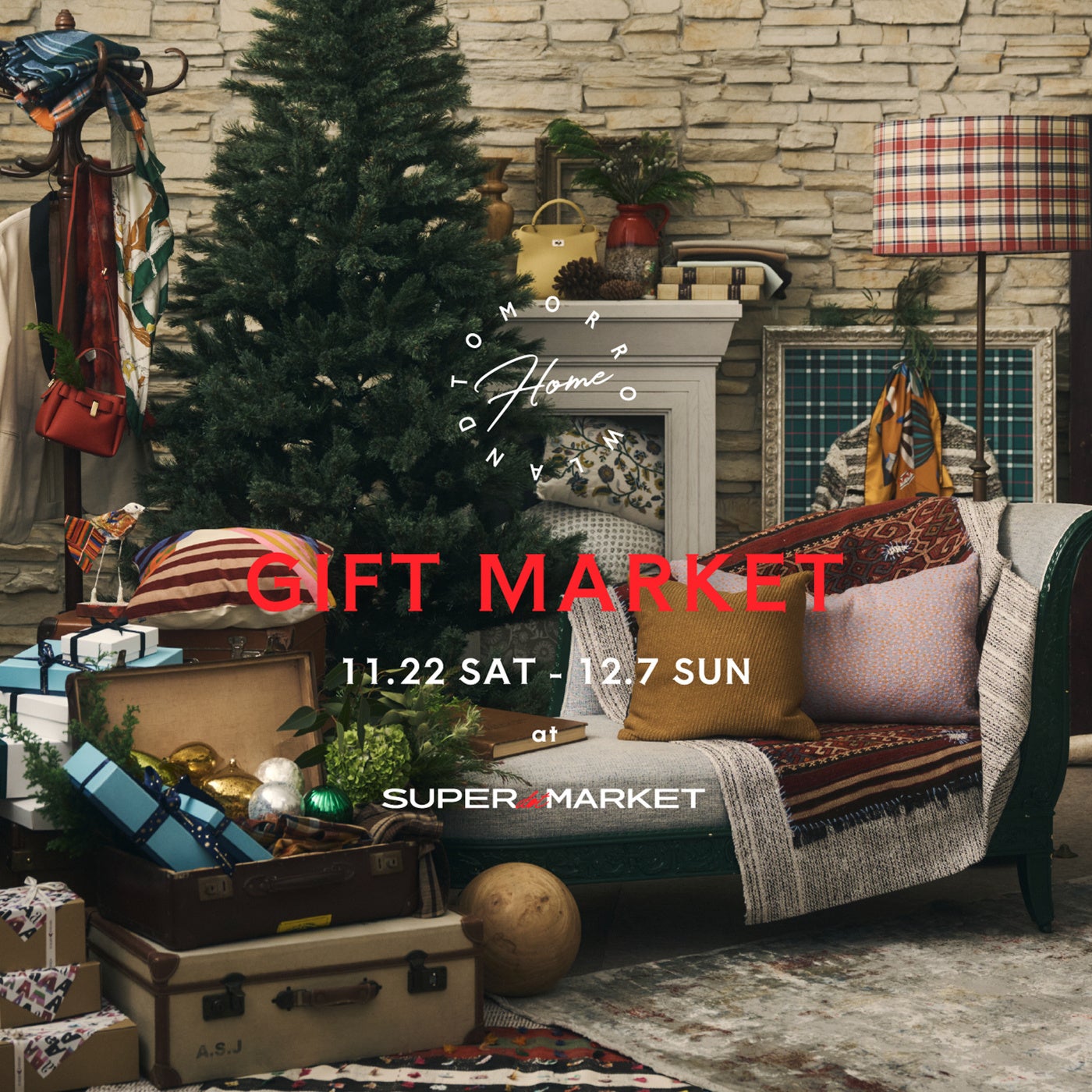 11月22日（土）から12月7日（日）まで、スーパー ドット マーケット 青山にて『TOMORROWLAND HOME GIFT MARKET』が期間限定オープン。