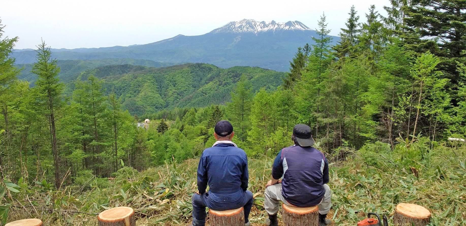 トレッキングコースのお休み処