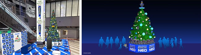 （左・リアルイベント会場イメージ　左・スペシャルWEBコンテンツイメージ）