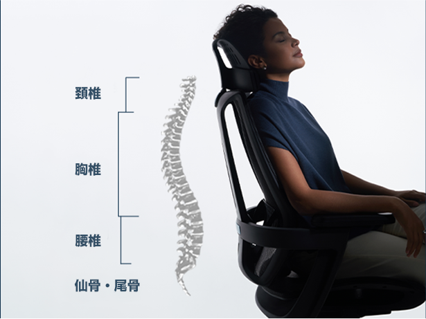 座り心地を追求し集中力の持続をサポートする人間工学ワークチェア