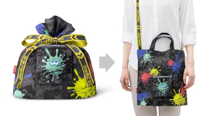 スプラトゥーン3　ラッピング×エコバッグ S （イカ［ライトブルー］） 1,540円（税込）