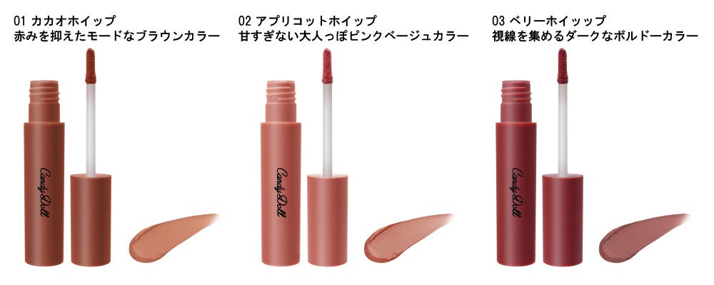 先行予約販売で大好評！CandyDoll待望のリップシリーズのBOXセット再販
