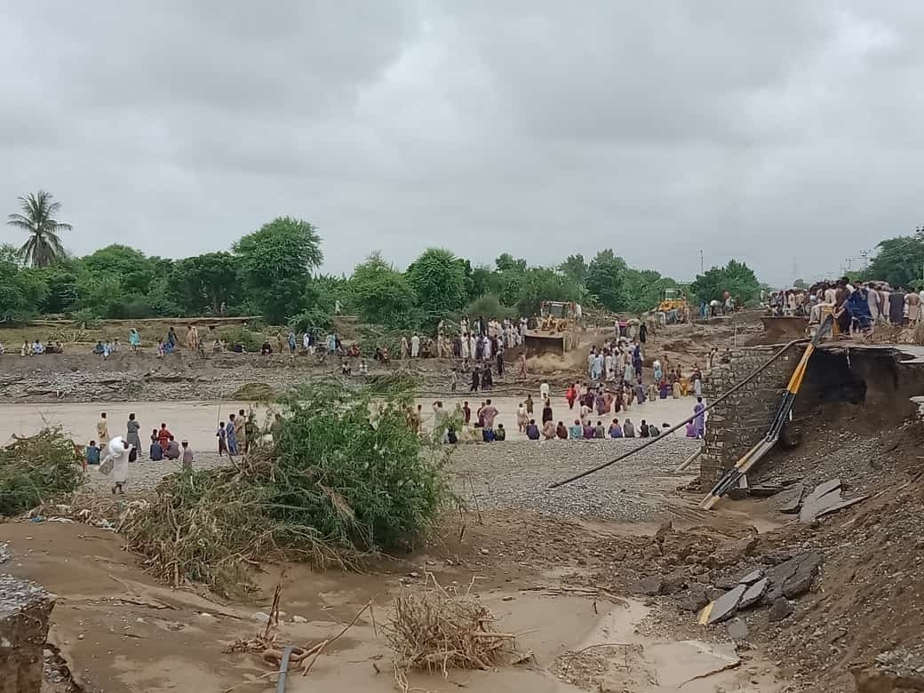 洪水被害の様子（（パキスタン・チャールサダ）＠KKF