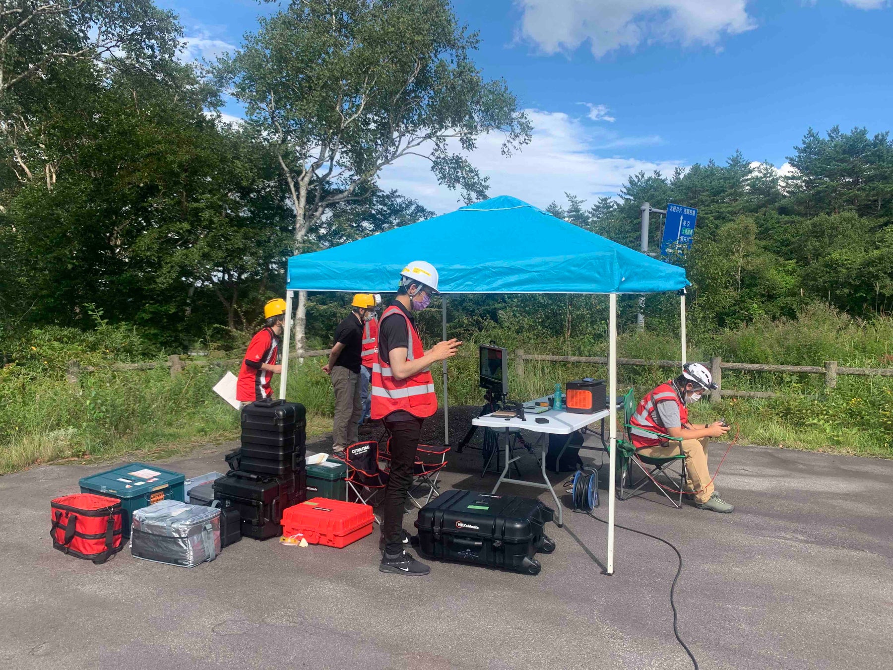 浅間山調査風景1