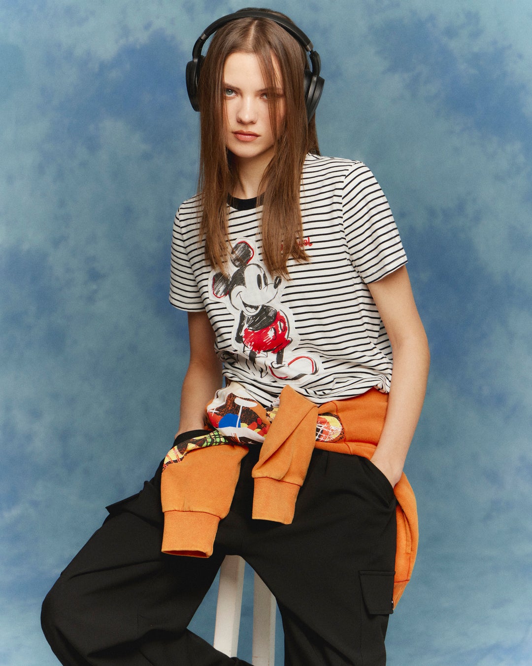©Disney ミッキーマウスストライプTシャツ¥11,900(tax in)