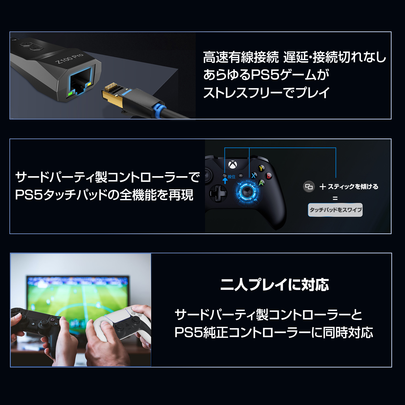 PS5用の新作ゲーミングコンバーター「COOV Z100Pro」がAmazonで35%割引
