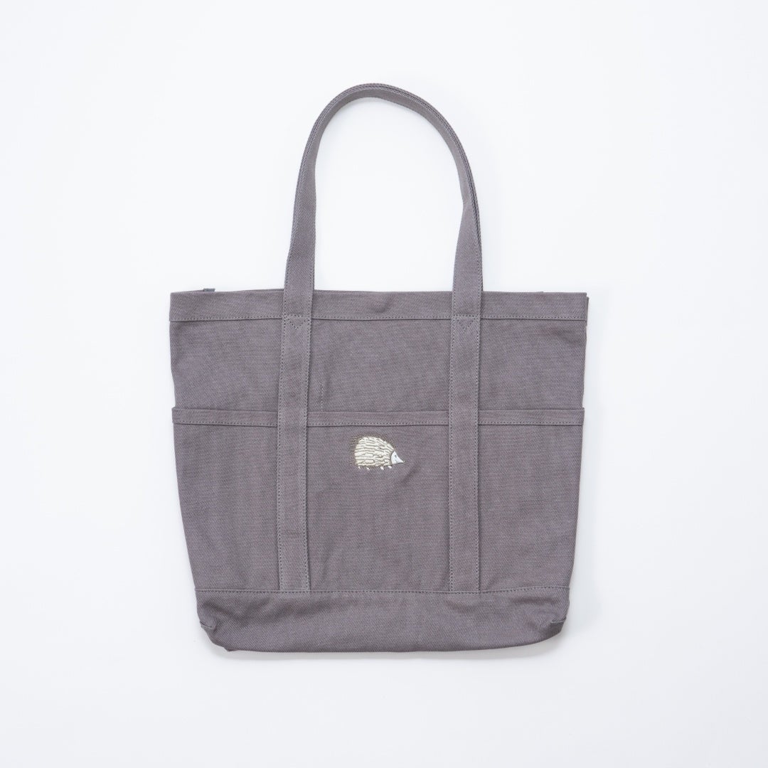 トートバッグＭ（ハリネズミ・グレー）