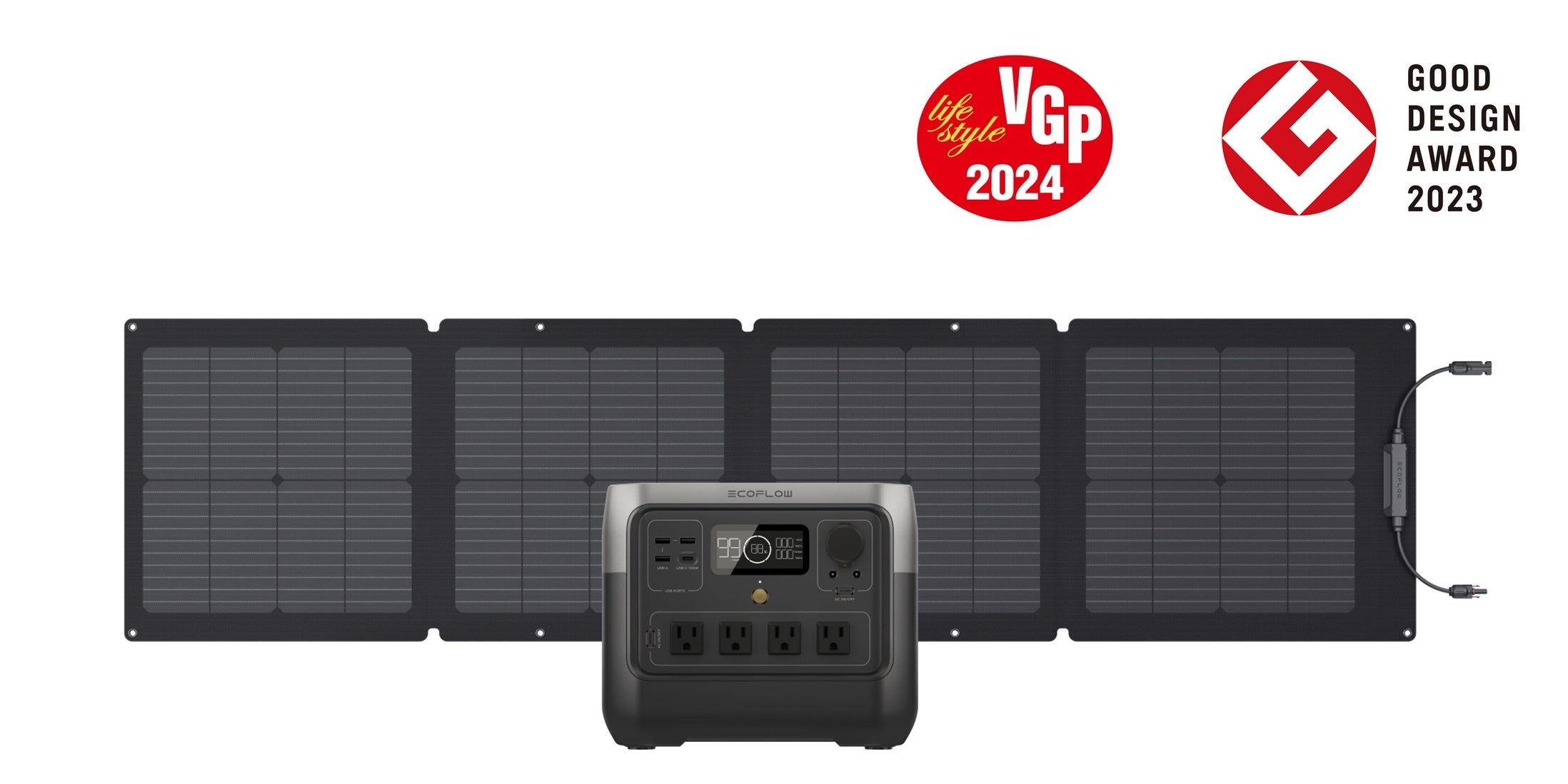 EcoFlow RIVER 2 Pro + 110Wソーラーパネル