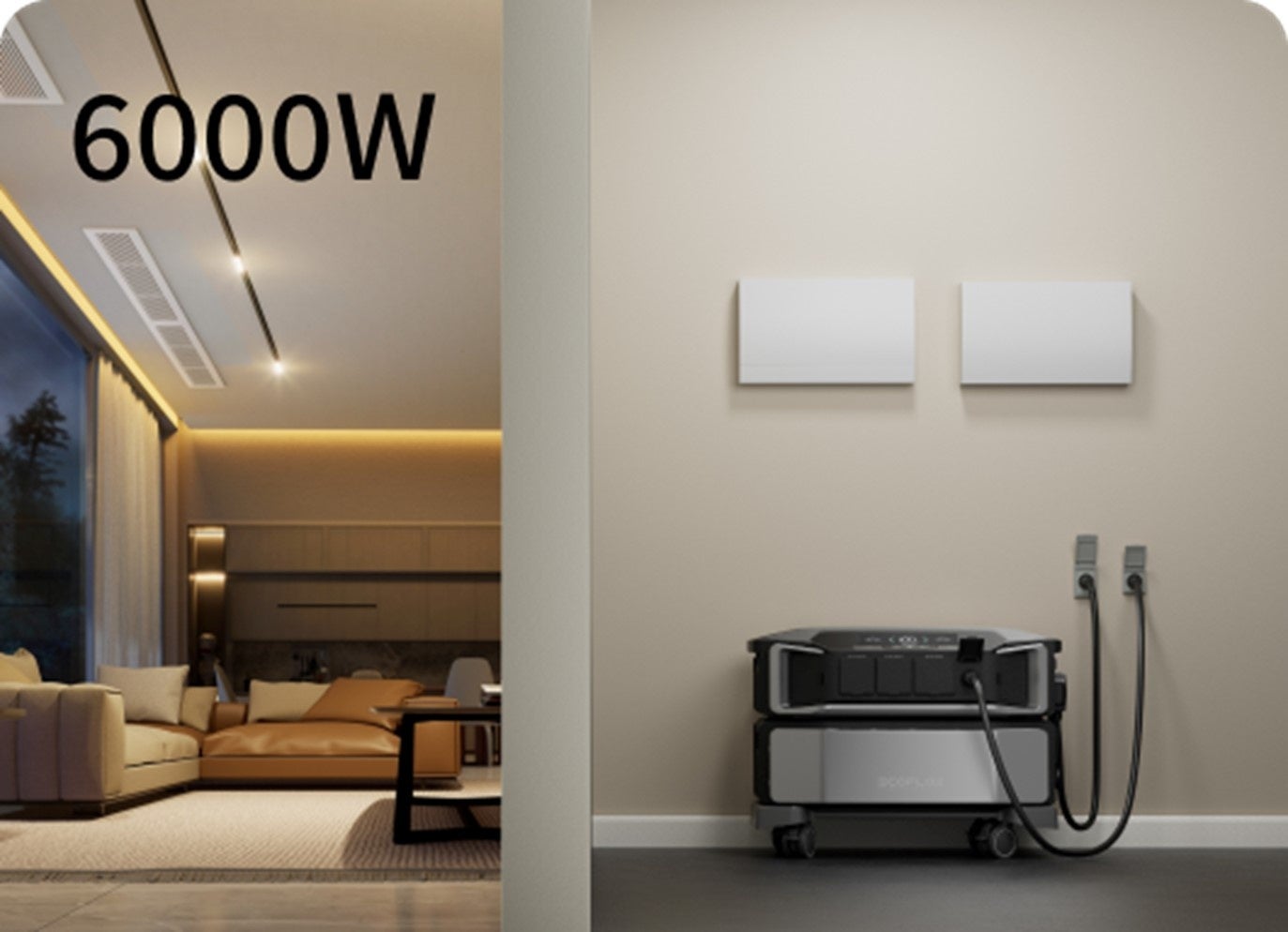 DELTA Pro Ultraと組み合わせて使用する電源切替盤EcoFlow Power