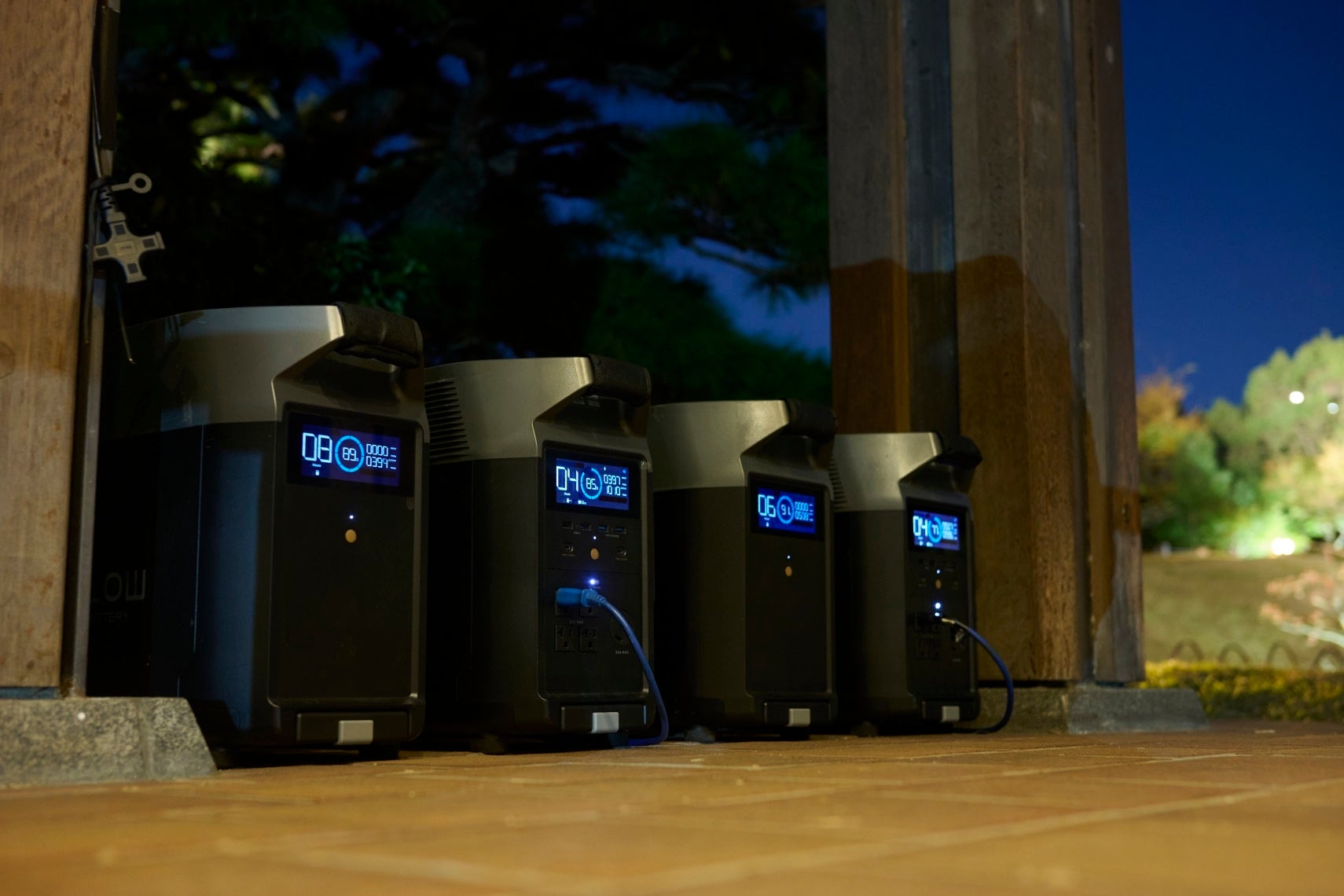 会期中はDELTA Proと専用エクストラバッテリーで電力を供給