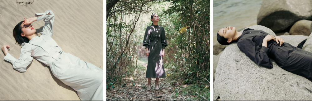 左から（Clay Sand Beige／Forest Olive Green／Charcoal Grey Stone）