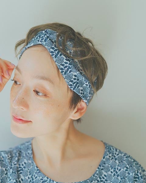 リンネル×kippisコラボシリーズ textile design every day ターバン 1,980円（税込）