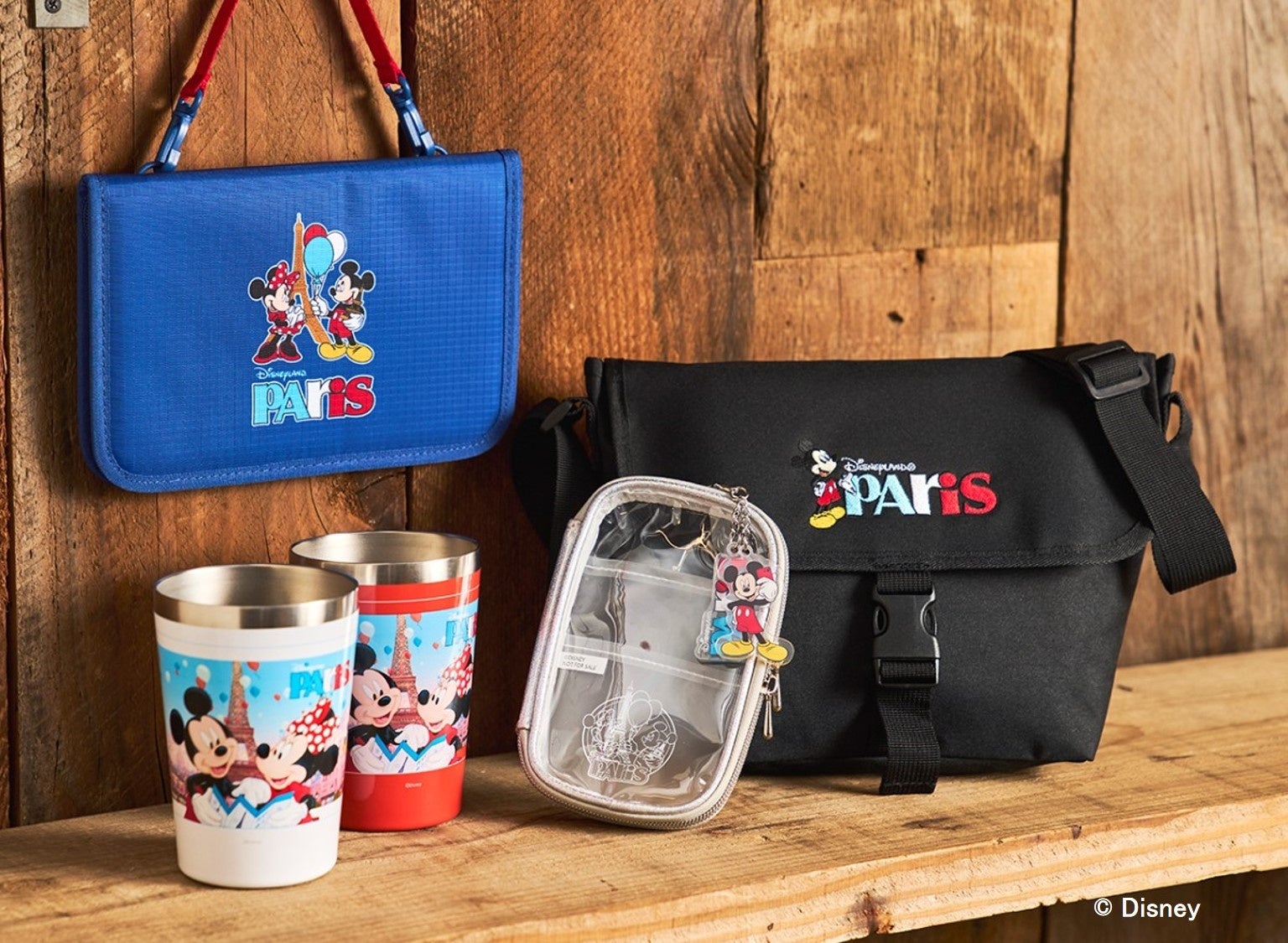 ◇パリディズニー◇ロゴ入り ピントレーディングバッグ ミッキー