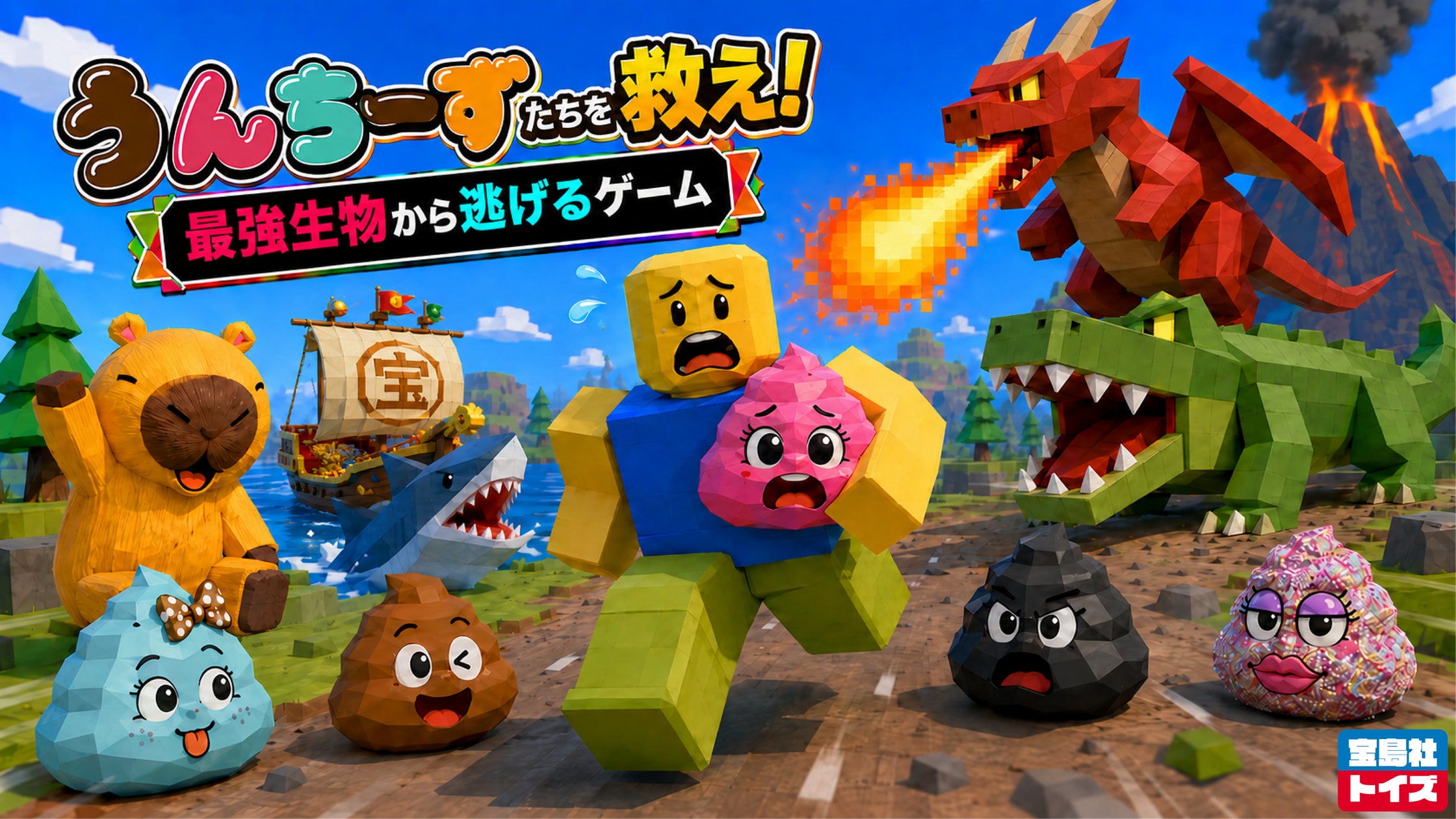 宝島社トイズ、Robloxで脱出ゲーム参入!人気キャラと恐竜から逃げろ 宝島社トイズ、Robloxで脱出ゲーム参入!人気キャラと恐竜から逃げろ