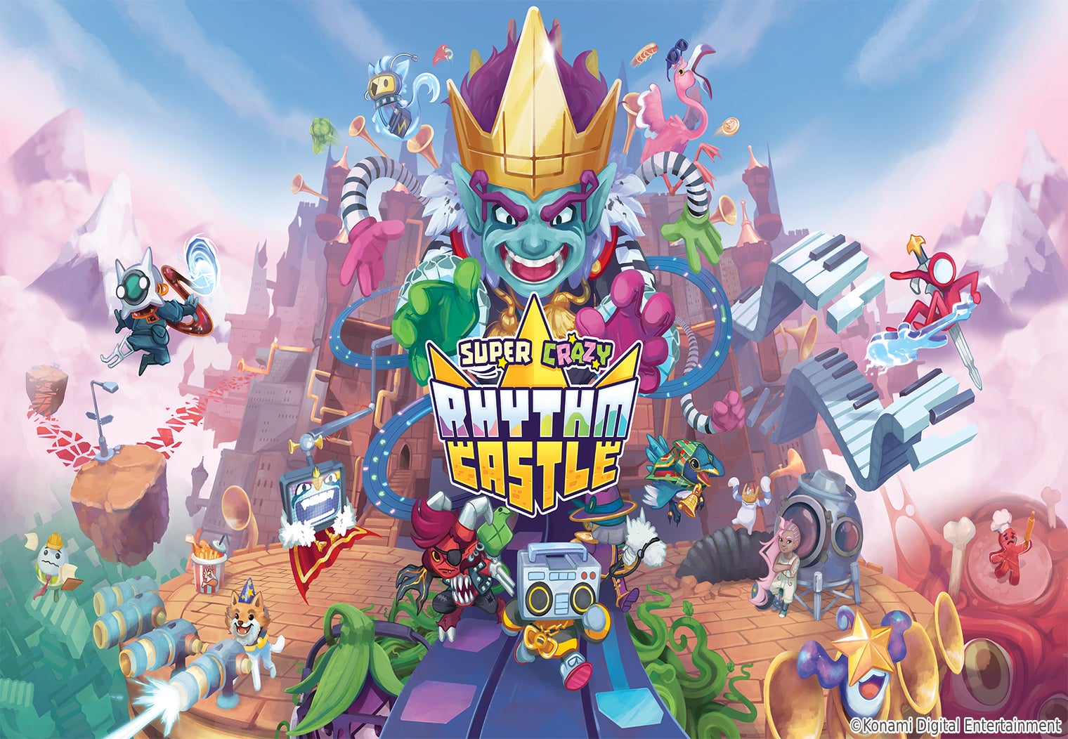 『Super Crazy Rhythm Castle』Steam Nextフェスで無料体験版を配信中！