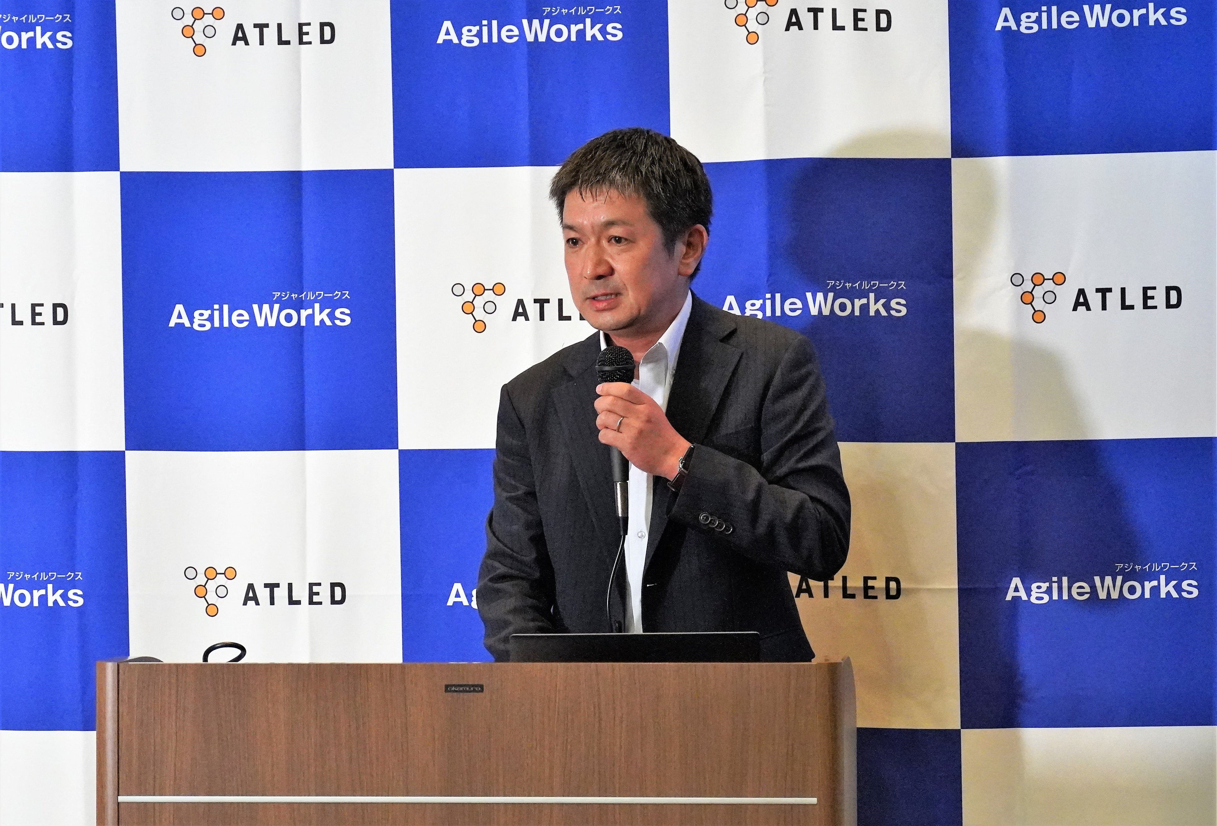 ＜岡本登壇の様子＞