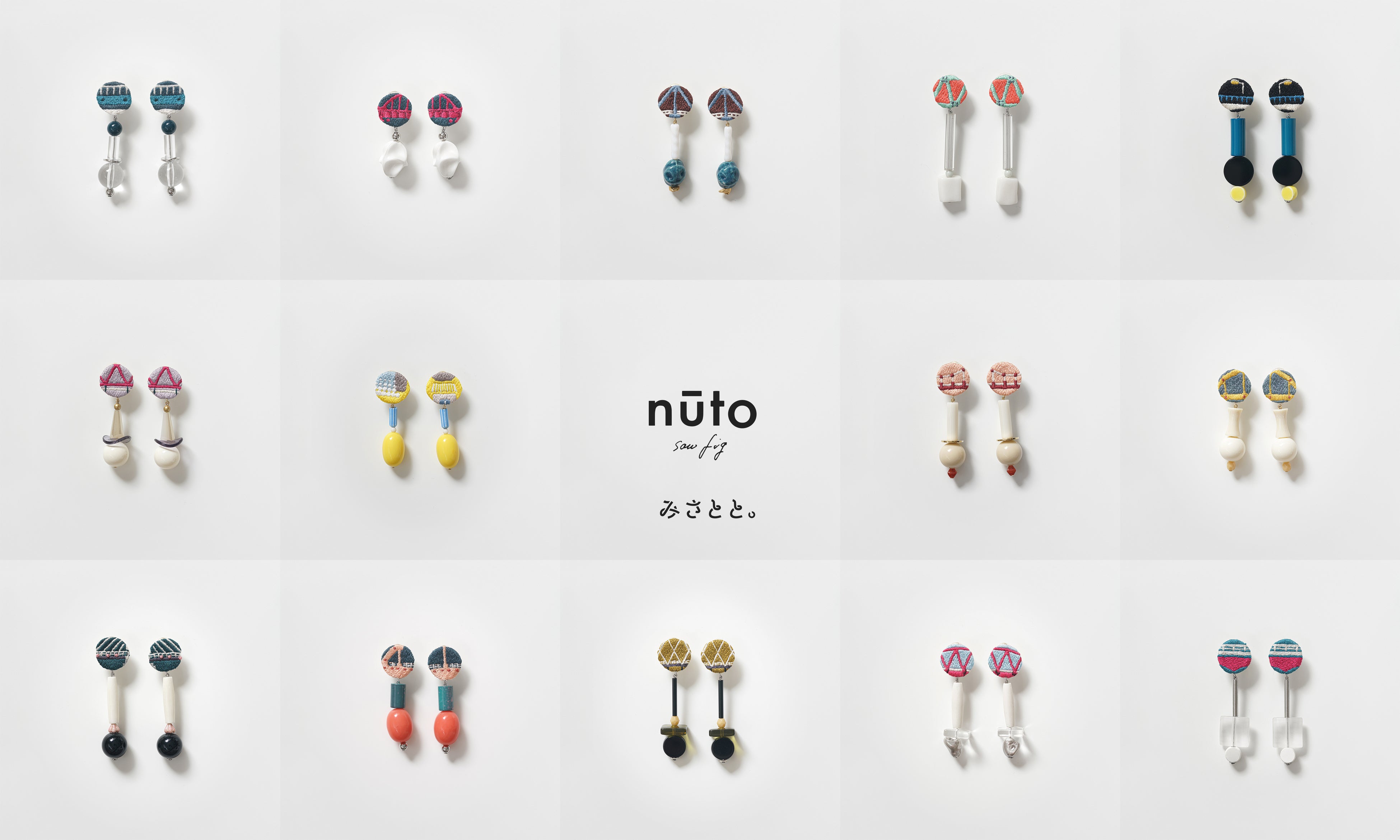 みさとと。刺繍ピアス （一覧）